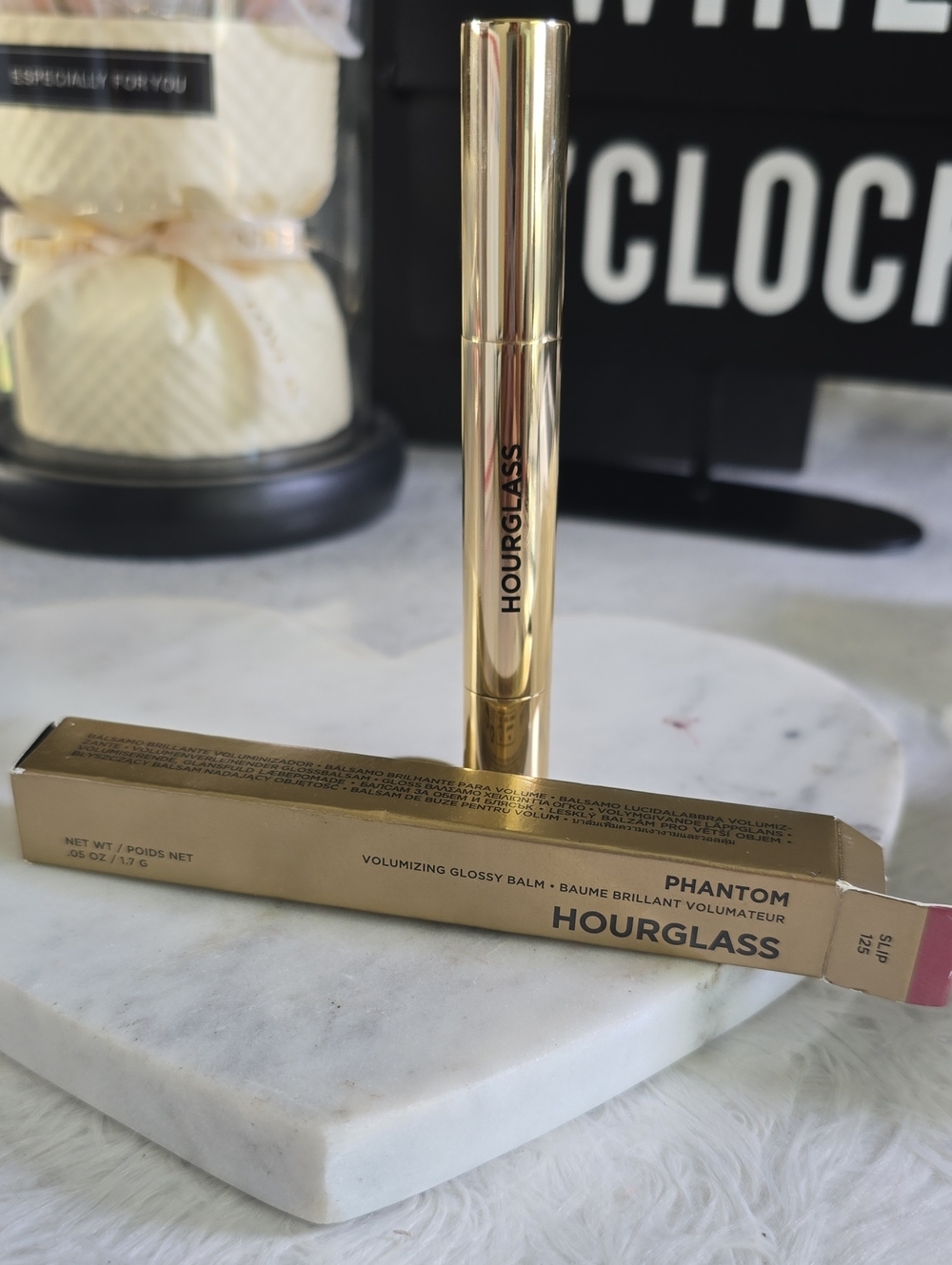 Hourglass Volumizing Glossy Balm Phantom — Sheer Pink Gloss